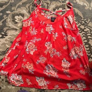 Floral Pink Sleeveless Top